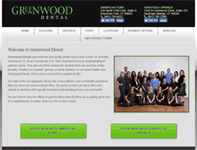 Tablet Screenshot of greenwooddental.net